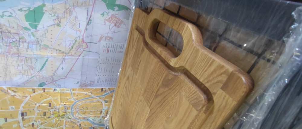 Доска поднос с ручками 